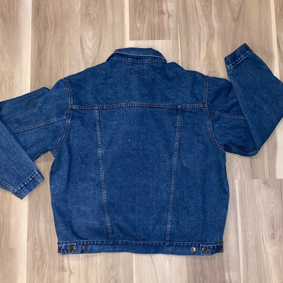 Vintage 90s GreatLand Trucker Jean Jacket. Size XL - Picture 3 of 11
